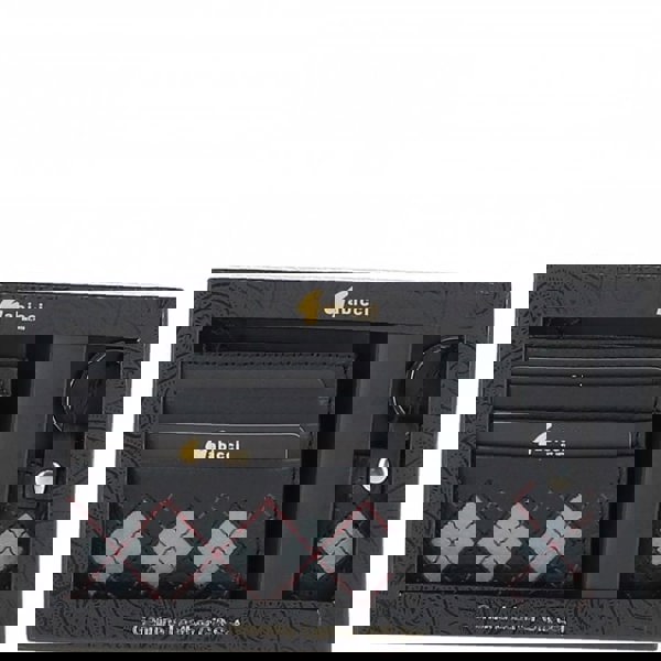 Gabicci Real Leather Card Holder & Key Ring Gift Set: GB-304-GS