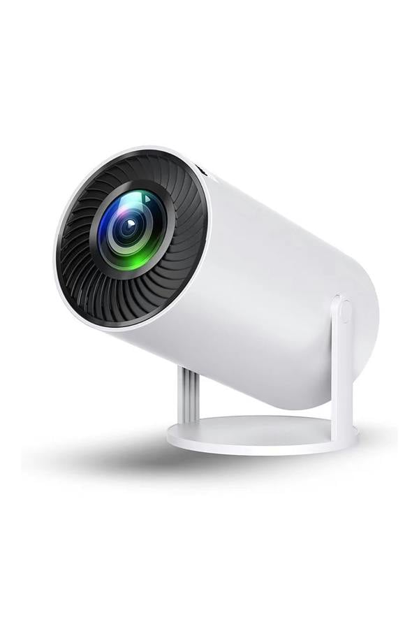 Dyzi HD Portable Mini Projector 720p Android 11 WiFi 180° Rotation White