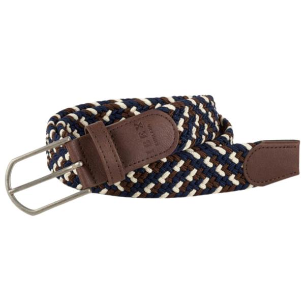 IBEX Repreve Eco Friendly Stretch Belt 9485 - Beige/Navy/Brown