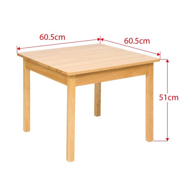 Bigjigs Toys Solid Wooden Table, Ideal For Any Playroom Or Bedroom, 51cm Tall