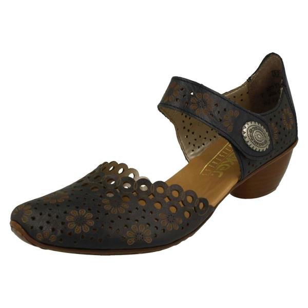 Rieker Ladies Rieker Punched Detailed Summer Shoes 43753