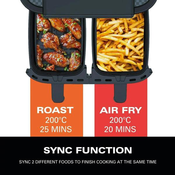 Hamilton Beach HealthyCook 8L Dual Air Fryer - Hamilton Beach UK