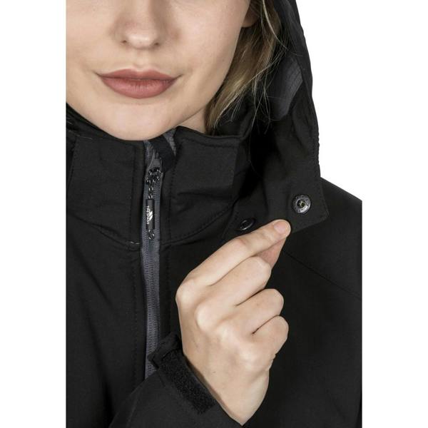 Trespass Womens/Ladies Bela II Waterproof Soft Shell Jacket - Black - 