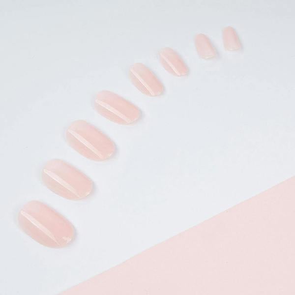 Invogue Baby Pink Oval Nails - Pack of 24