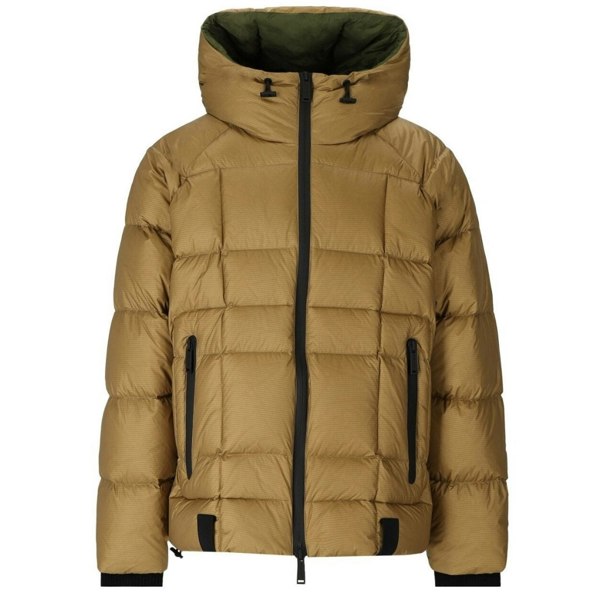 Dsquared2 Printed Logo Hooded Down Jacket - Walnut Brown