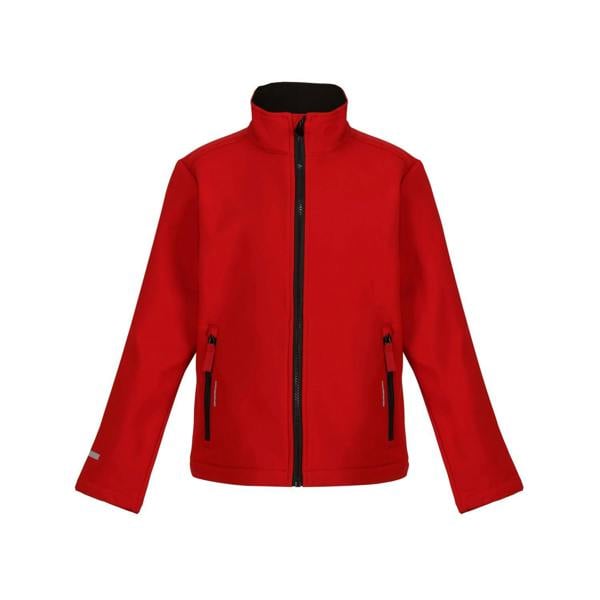 Regatta Childrens/Kids Ablaze 2 Layer Soft Shell Jacket - Classic Red/Black - 