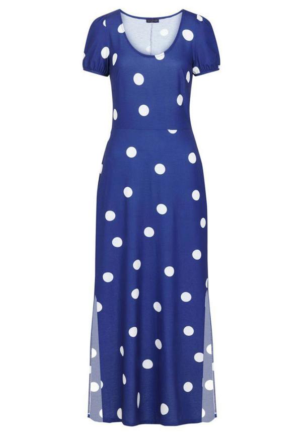 HotSquash Split Hem Scoop Neck Maxi Dress