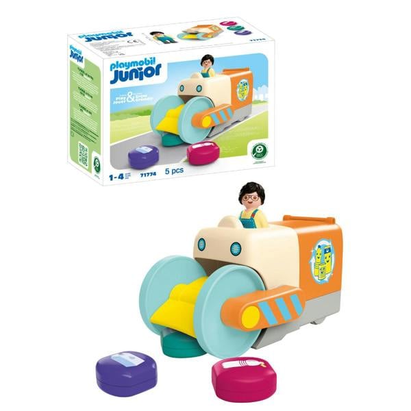 JUNIOR: Push and Grab Garbage Collector Vehicle - 71774 Playset