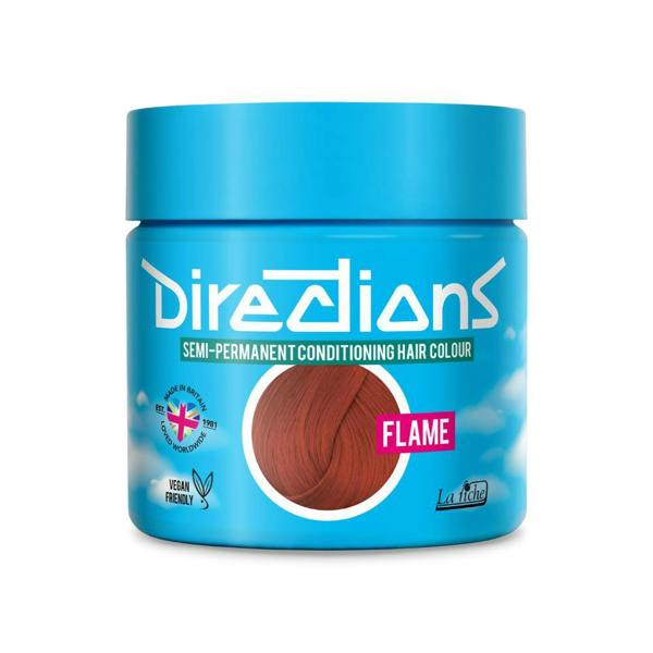 Directions 4 x La Riche Directions Semi-Permanent Hair Color 100ml Tubs - Flame