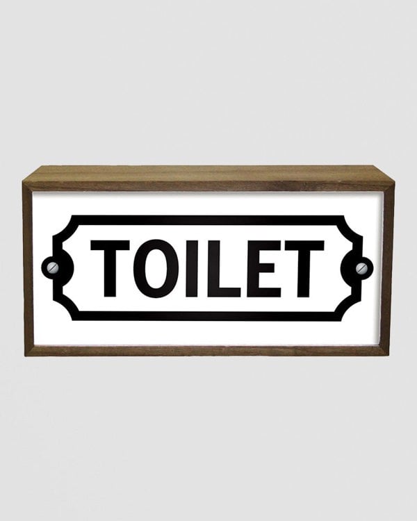 Toilet Light Box Sign – LED Restroom Direction with Style