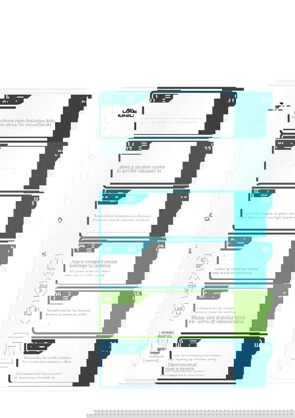 Durable 6 Part Numbered Tab Punched Index Dividers + Cover | A4+ | Colour Coded