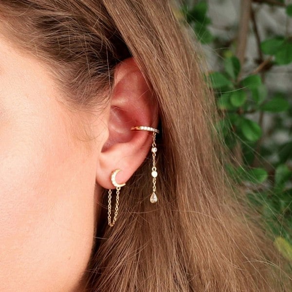 Gold Trip Drop Ear Cuff