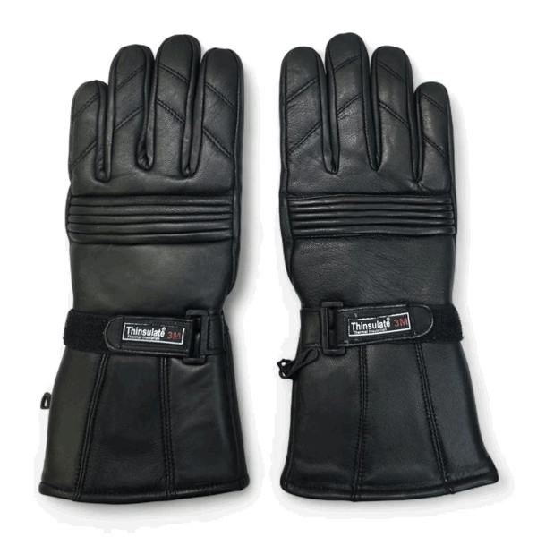 Infinity Leather Men’s Cowhide Leather Thermal Insulation Motorcycle Gloves