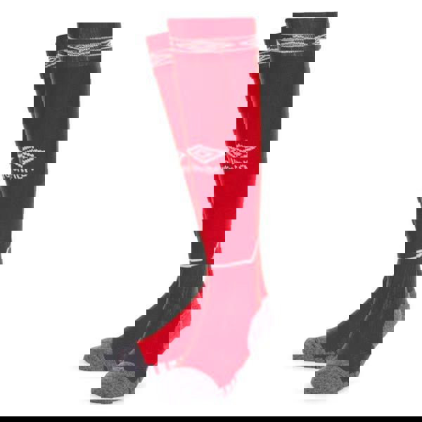 Umbro Diamond Football Socks - Vermillion/White - 