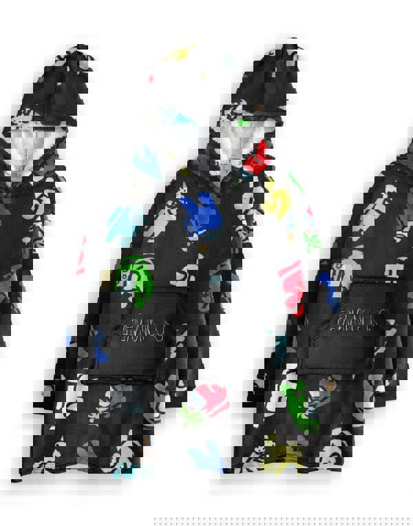 Among Us Boys Multicoloured Character AOP Blanket Hoodie (One Size)