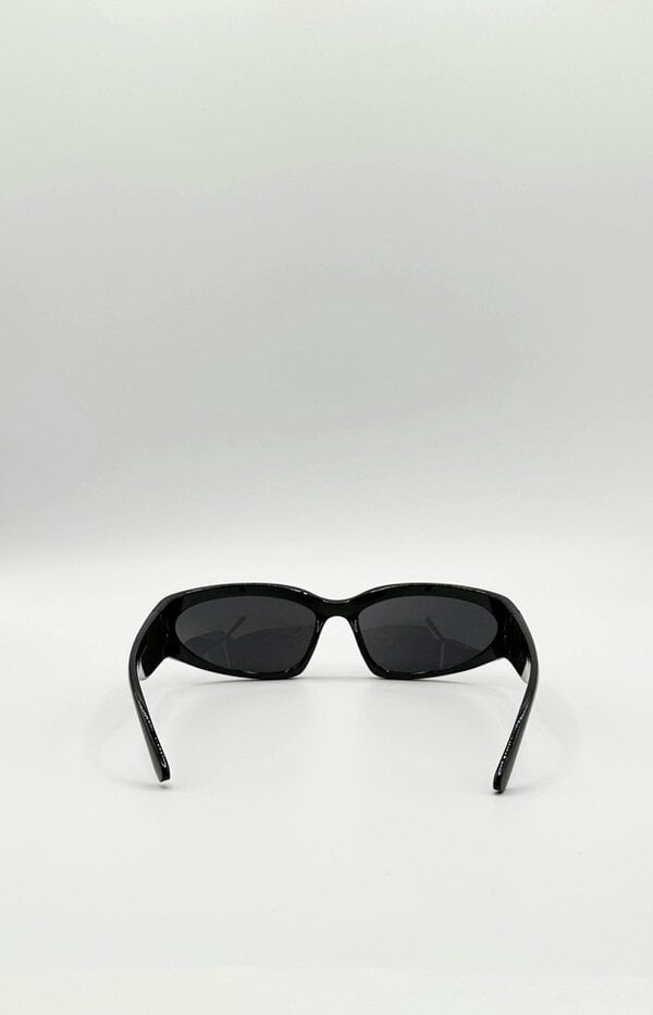 SVNX Racer Style Sunglasses with Black Lenses