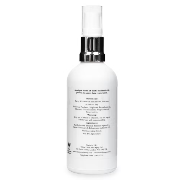 White Lotus Beauty Hair Thickening Spray with Activated Ginseng and Saw Palmetto