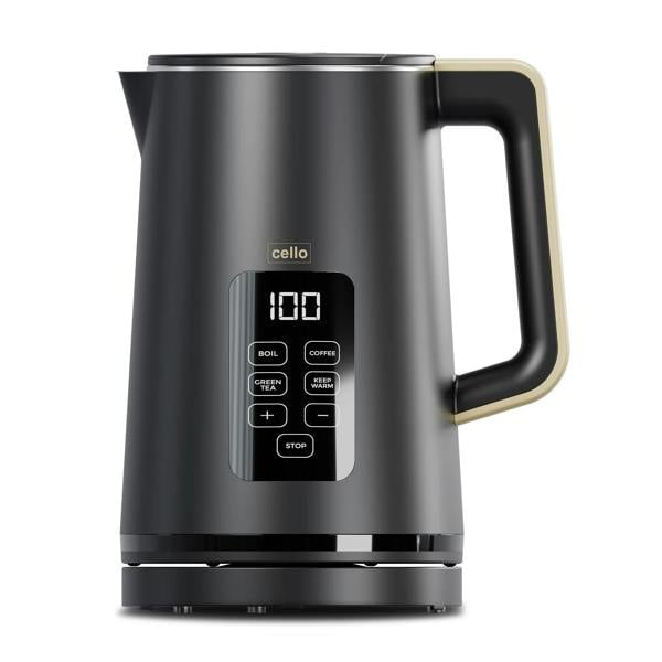 Cello Refresh Bundle - Digital Kettle + 2 Slice Toaster + Soda Maker - Black