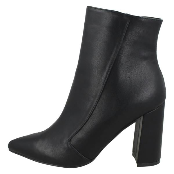 Spot On Ladies Spot On Zip Up Ankle Boots F51140