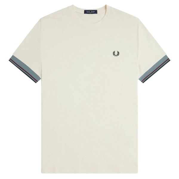 Fred Perry Twin Tipped Cuff T-Shirt - Ecru