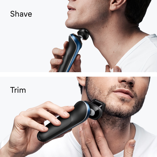 Braun Series 6 62-B1200S Electric Shaver, +1 Attachment - Blue