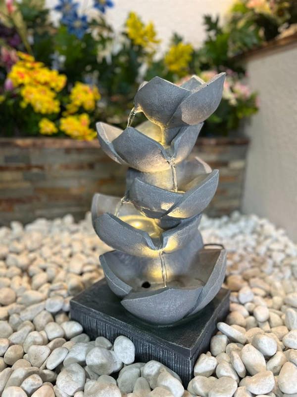 Tranquillity Water Features Lotus Leaf Contemporary Water Feature