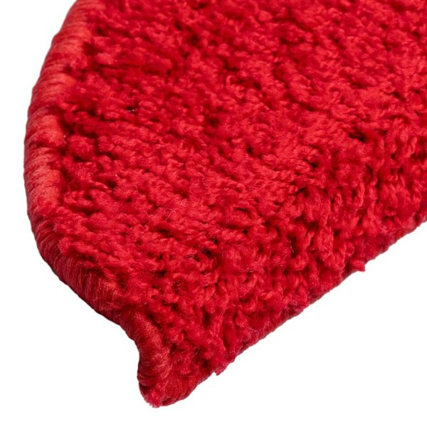 Berkfield Carpet Stair Treads 15 pcs Red 56x17x3 cm