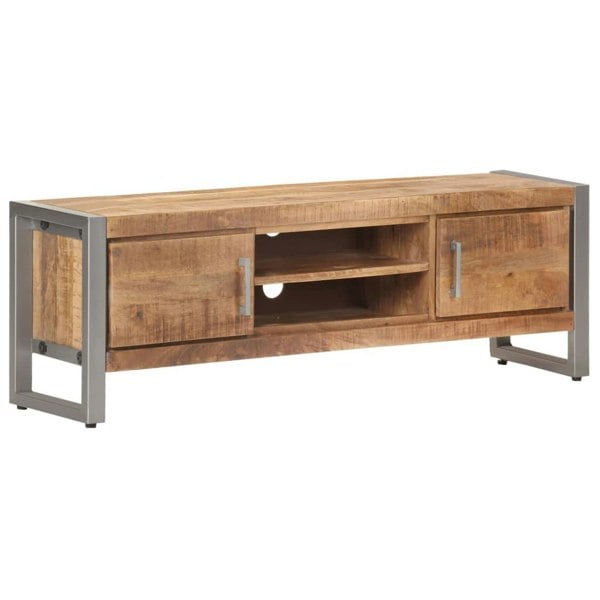 Berkfield TV Cabinet 120x30x40 cm Rough Mango Wood