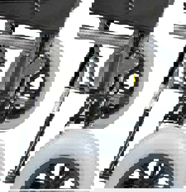 Aidapt Deluxe Attendant Propelled Steel Wheelchair Hammered Effect