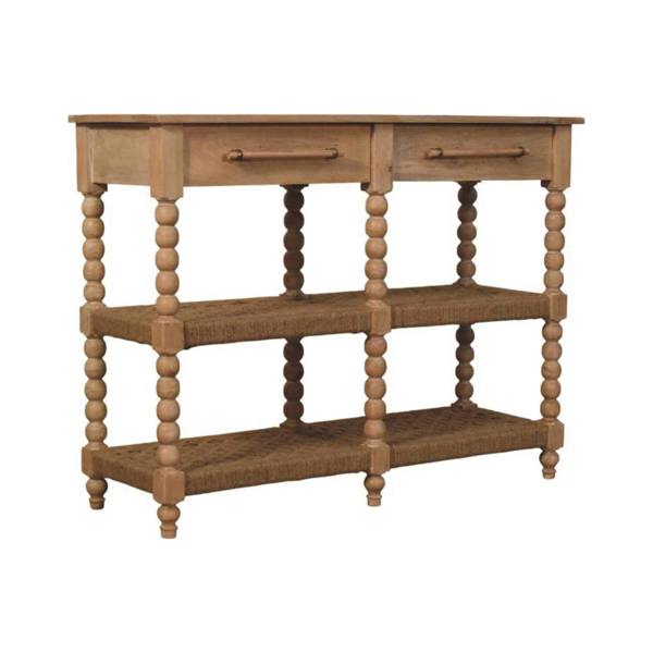Artisan Furniture Solid Wood Spindle Console Table
