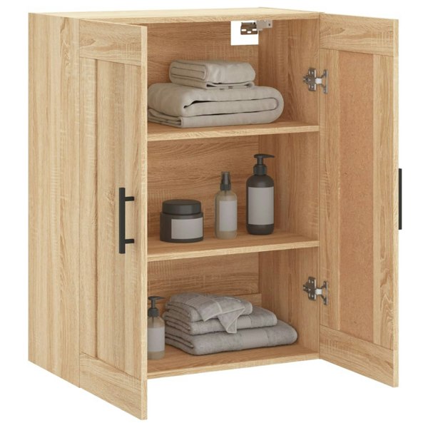 Berkfield Wall Mounted Cabinet Sonoma Oak 69.5x34x90 cm Engineered Wood
