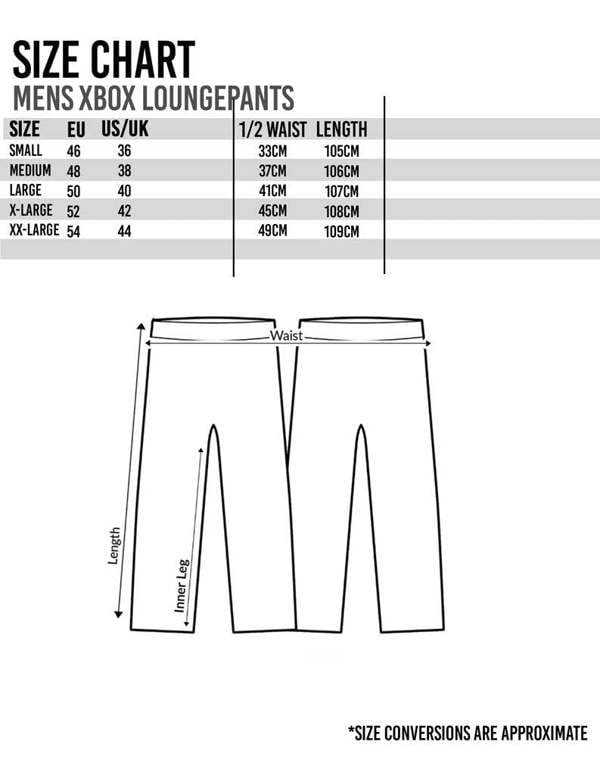 Xbox Mens Black Logo Lounge Pants [dis]