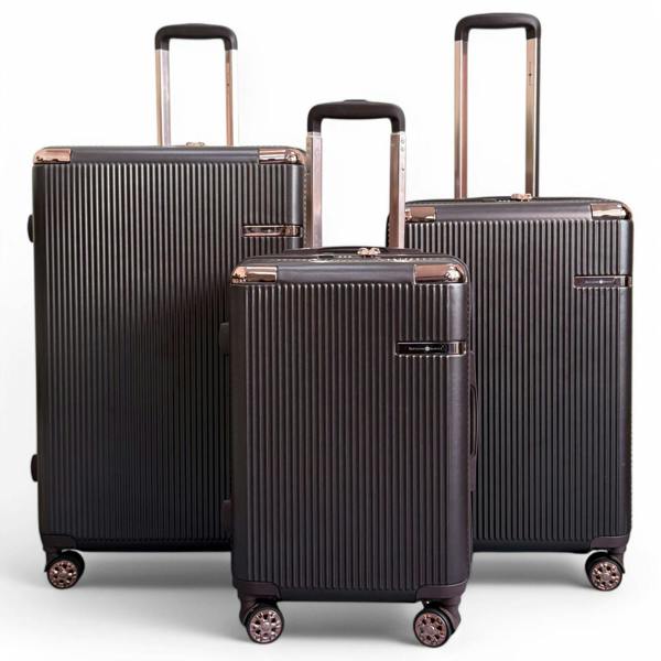 Snowball Expandable Hard Shell 8 Wheels Luggage Travel Cabin Suitcase Set