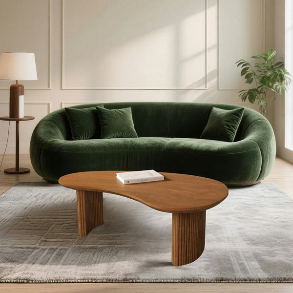 Rit Concept Aragon Curved Wood Coffee Table