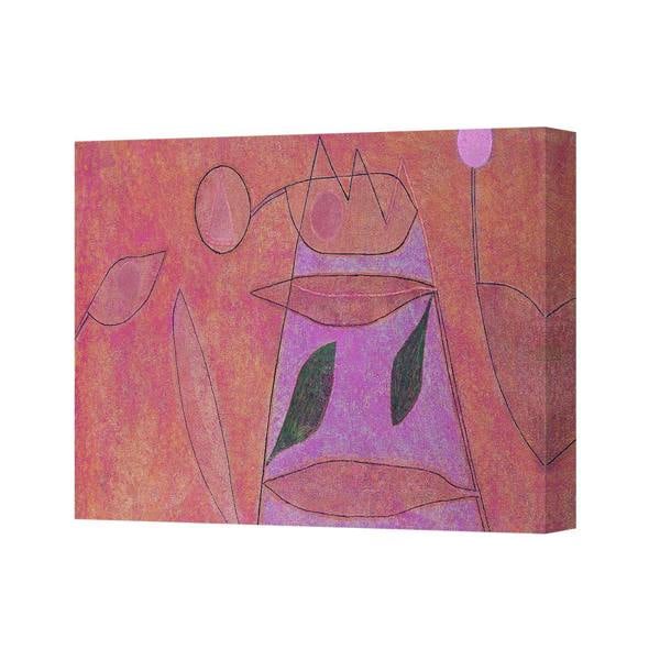 Benjamin Tate Design Abstract Figurative Canvas Wall Art Print 4561 Pink Purple Orange