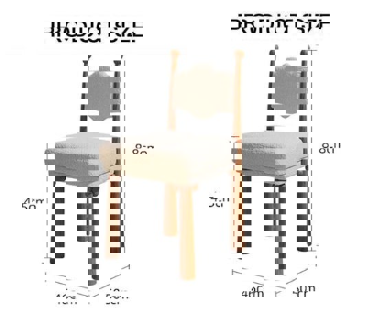Tessa Dining Chair, Boucle-Weilai Concept-Weilai Concept