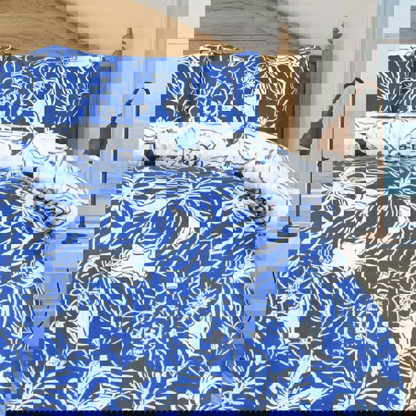 Smart Living Luxury Super Soft Reversible Hawaiian Tropic Duvet Cover with Pillowcase