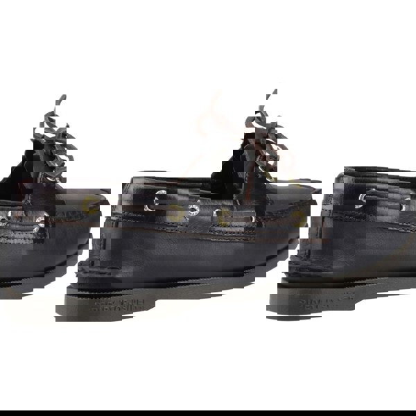 Sperry Authentic 2 Eye Leather Men's Amaretto/Black Boat Shoes