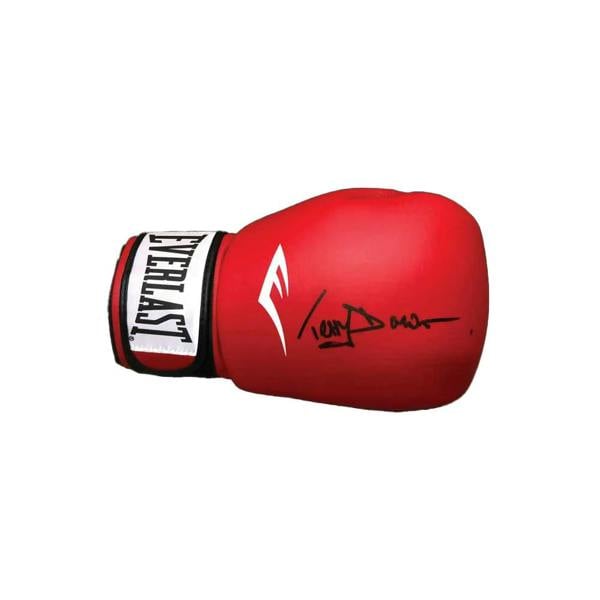 Terry Downes signed boxing glove — Unframed