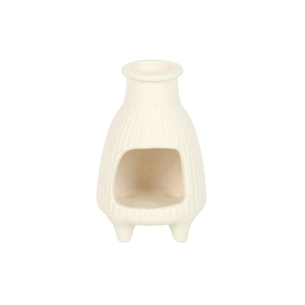 Serano Cream Ribbed Palo Santo Burner