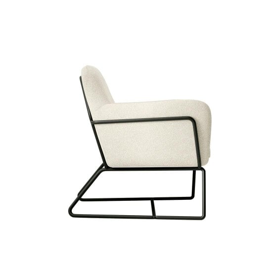 Wyld Haus Marseille Ivory Boucle Upholstered Armchair Gold Metal Legs