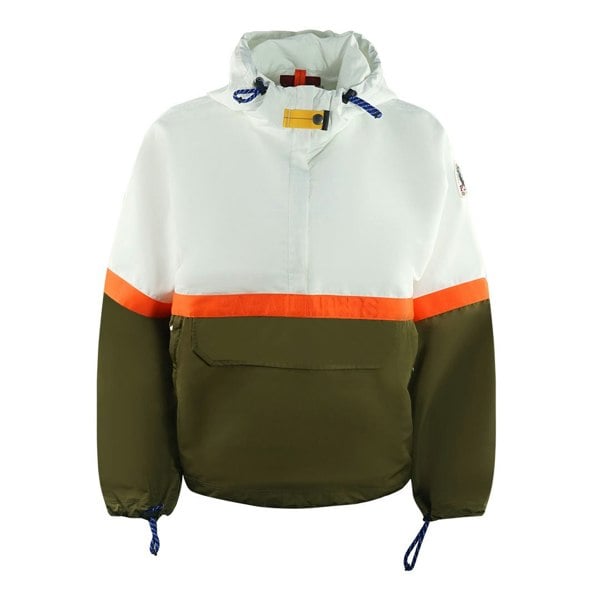 Parajumpers Dezi Pull Over Colourblock Windbreaker Jacket - Green