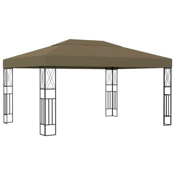 Berkfield Gazebo 3x4 m Taupe Fabric