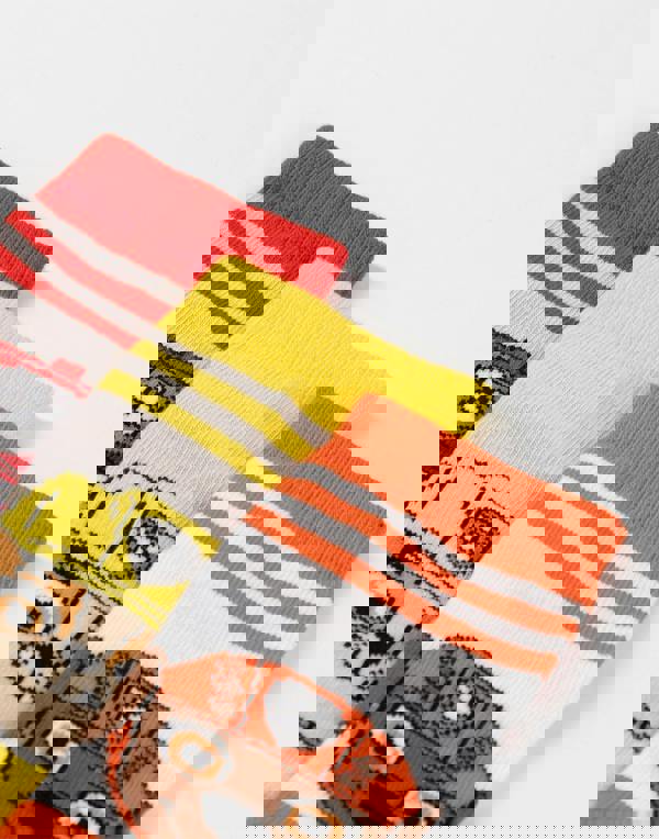 Paw Patrol Boys Multicoloured Multi-Character Face Graphic Calf Socks Set of 5