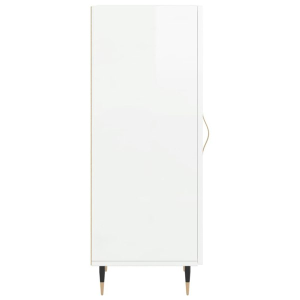 Berkfield Sideboard High Gloss White 34.5x34x90 cm Engineered Wood