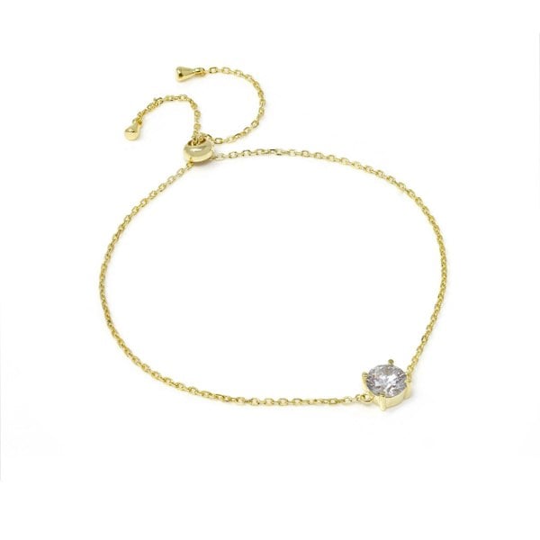 Say It With Round Gold Plated Bracelet