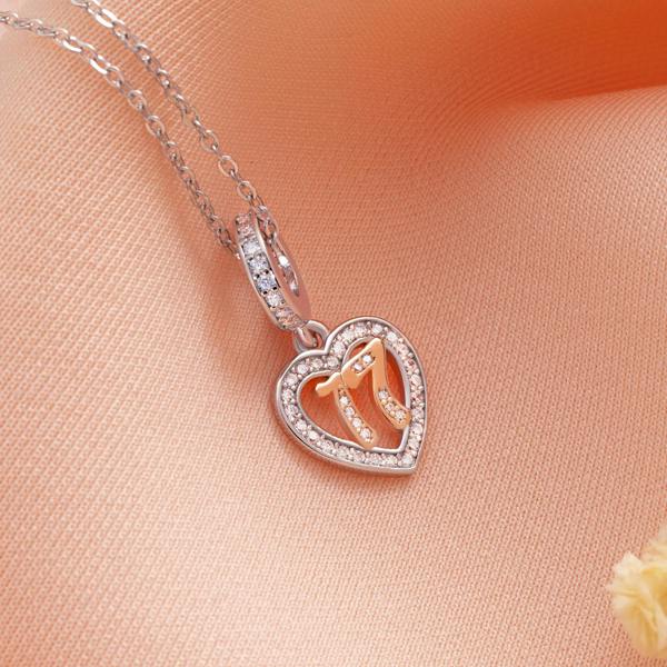 Parus Home 17th Birthday Necklace Sterling Silver Heart Pendant