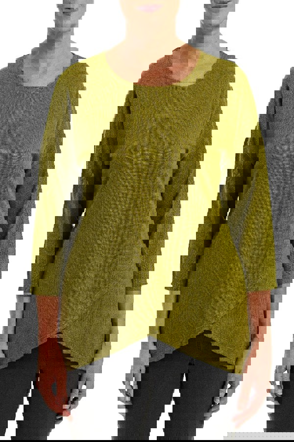 PennyPlain Cross Over Hem Tunic - Forest