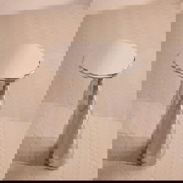 Abarca Side Table, Stainless Steel-Weilai Concept