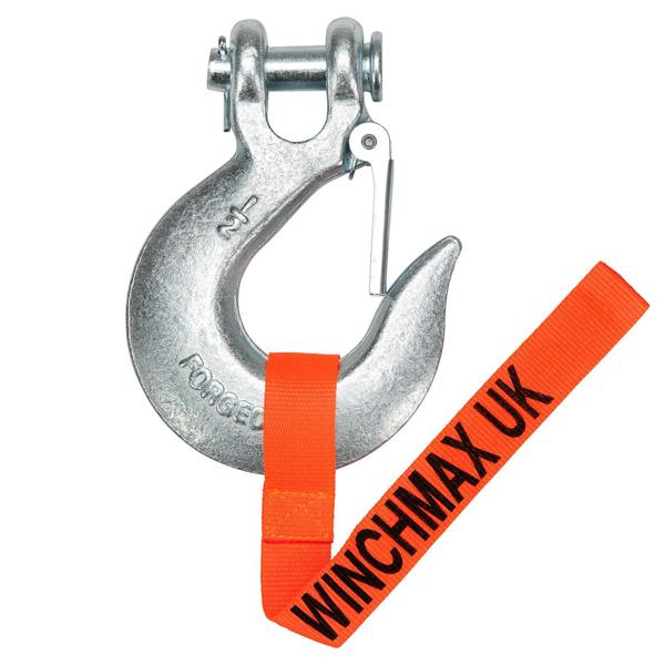 WINCHMAX Steel Rope 25m X 14mm, Hole Fix. 1/2 Inch Clevis Hook. For winches up to 20,000lb.